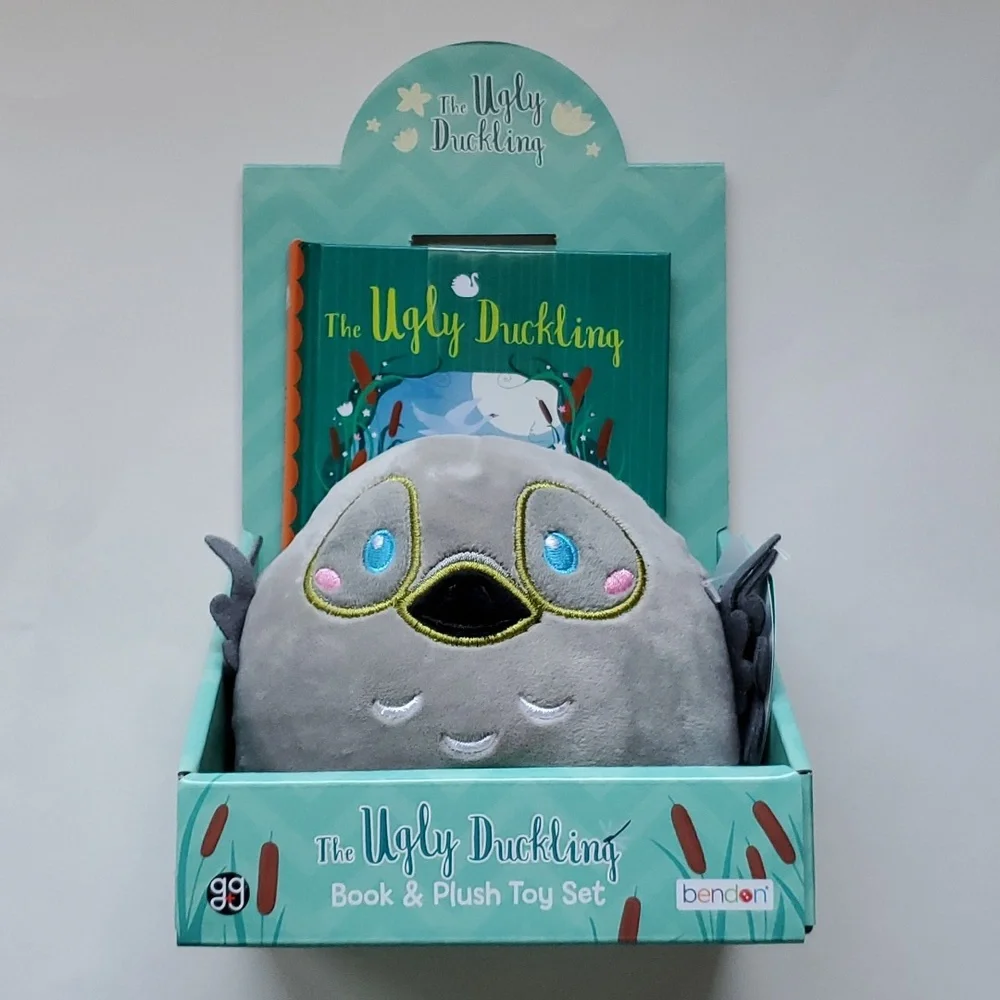 NWT Ugly Duckling Book/Squishees Plush Toy - Picture 1 of 7